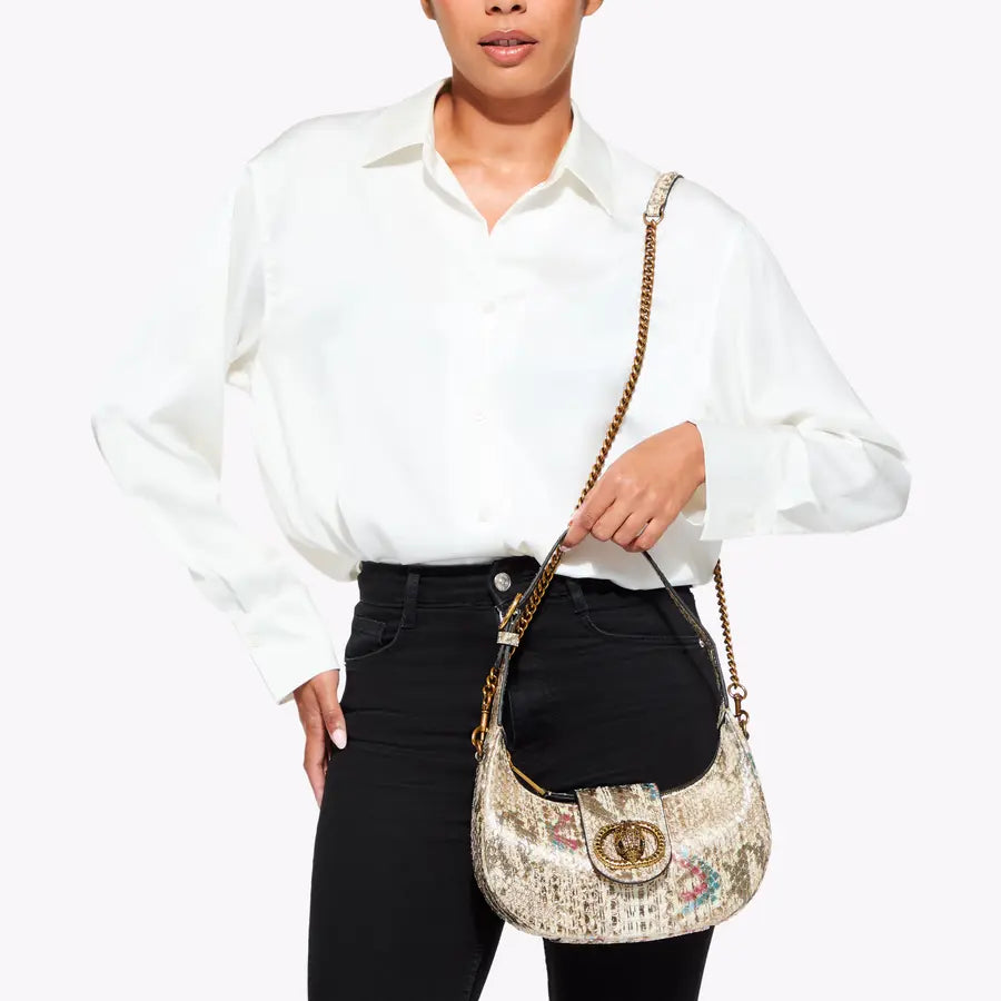 Small Chelsea Hobo Bag Gold Combo
