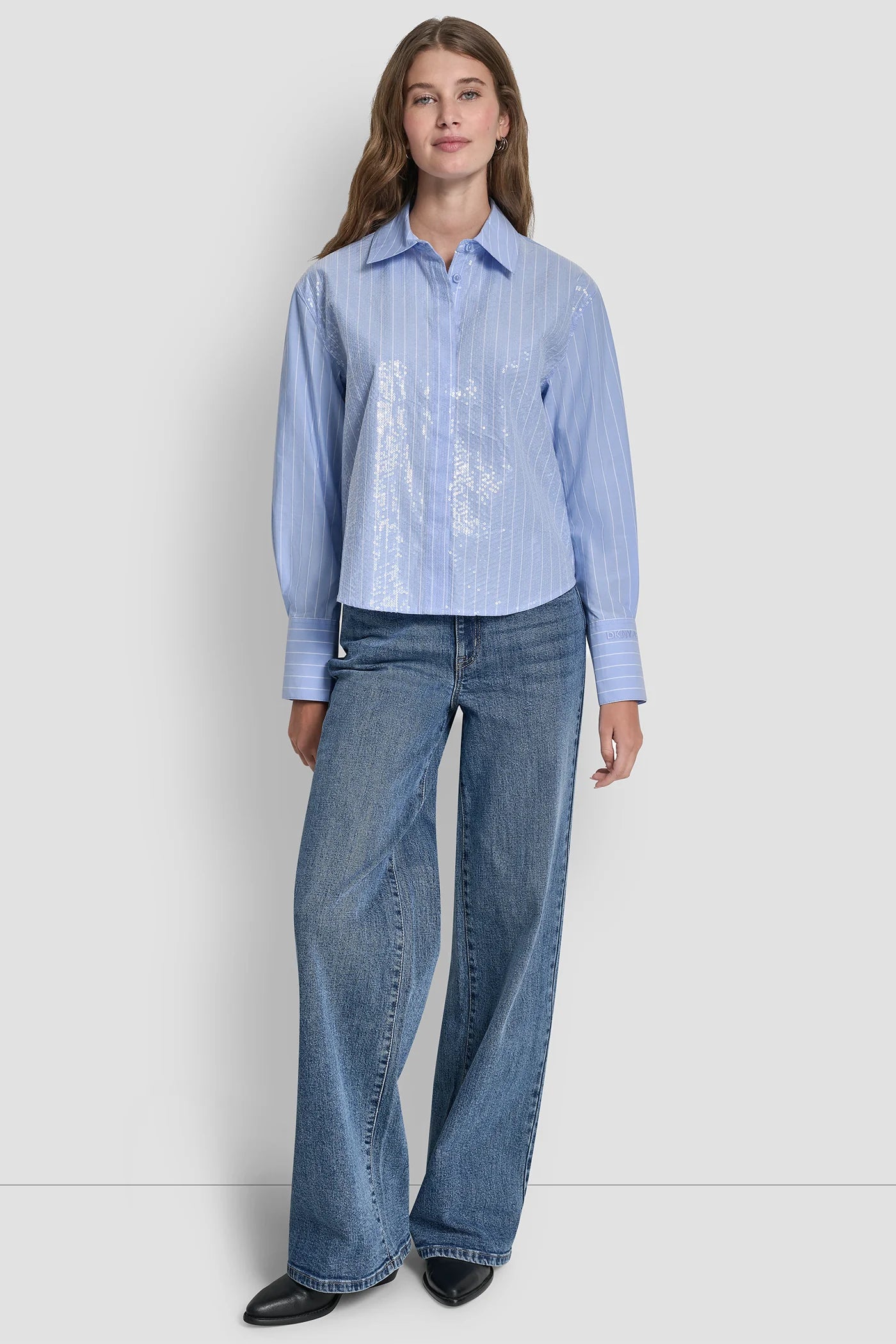 chambray/white