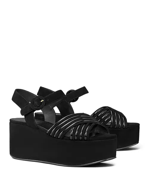 BOMBE CROSS-STRAP PLATFORM SANDAL
