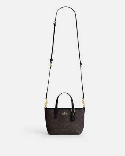 Coach City Mini Tote Bag In Signature Canvas
