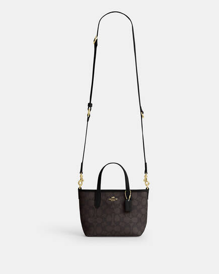 Coach City Mini Tote Bag In Signature Canvas