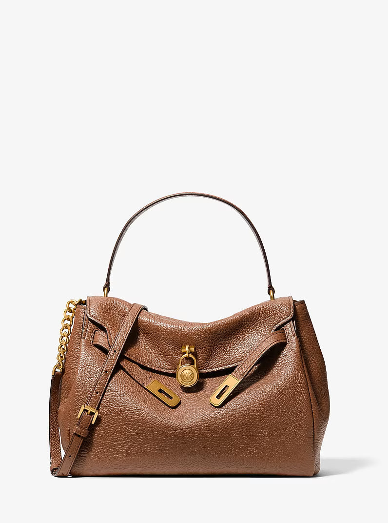 Hamilton Large Textured Leather Soft Satchel