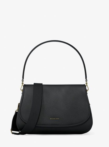 Holmes Medium Pebbled Leather Convertible Messenger Bag