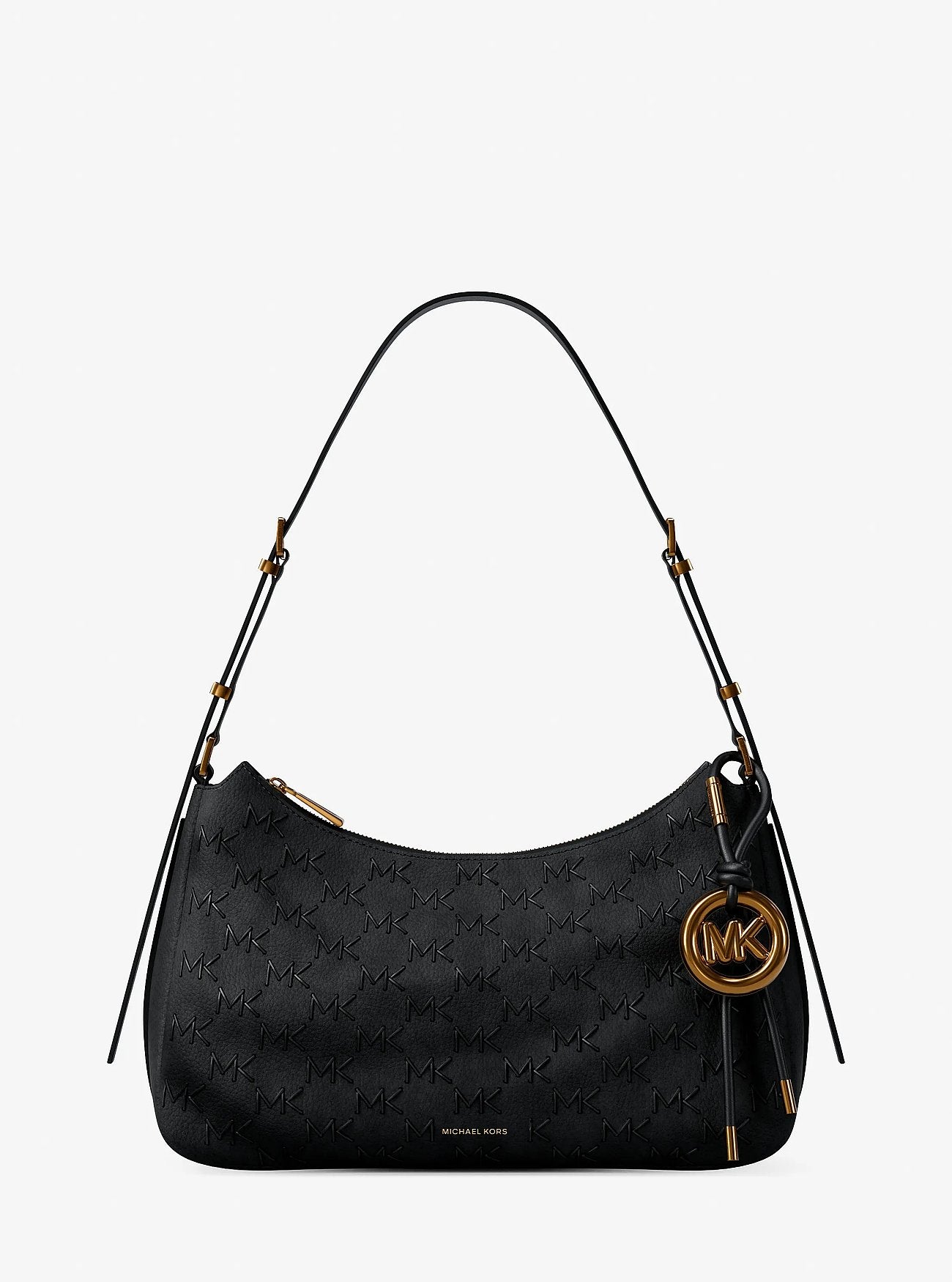 Nolita Medium Whipstitched Logo Leather Shoulder Bag