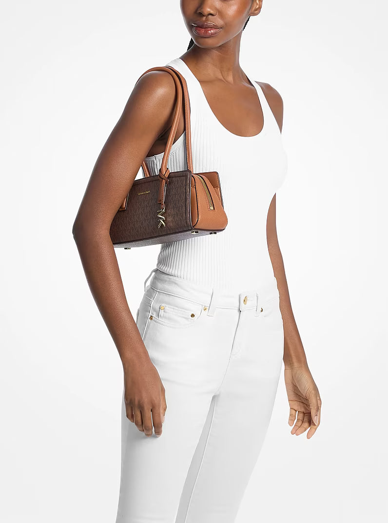 Laila Small Signature Logo Shoulder Bag
