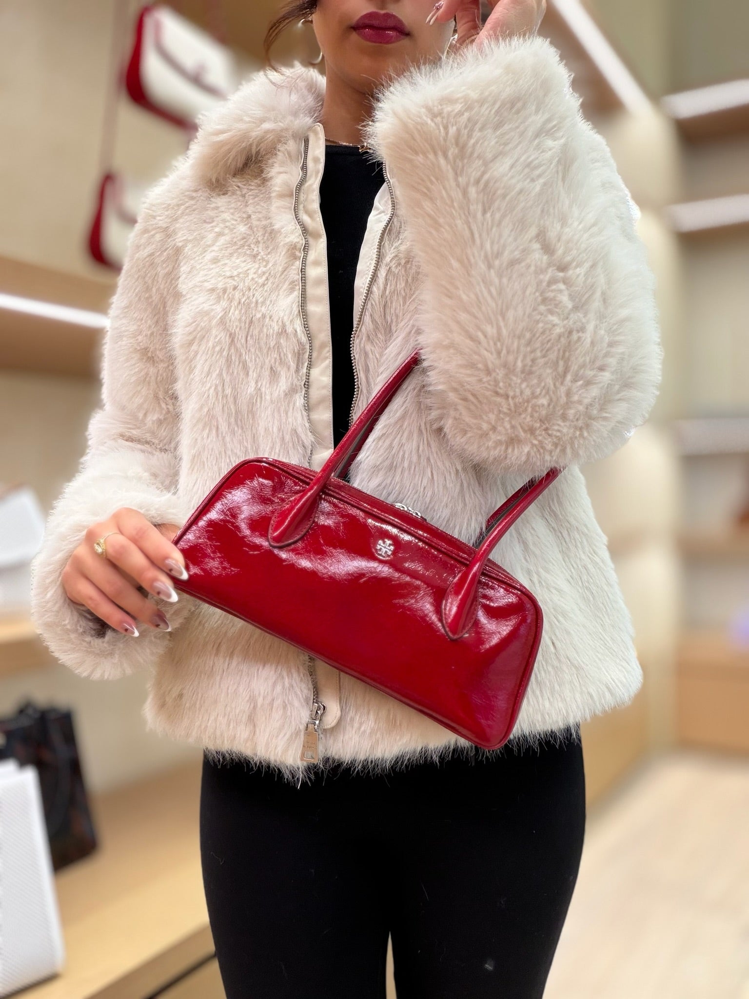 Rory Shine Box Satchel