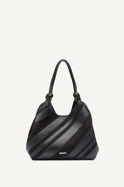 DKNY Paula Medium Striped Commuter Tote