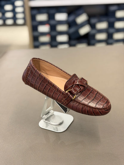 Women's Emmie Knot Driver Driving Style Loafer Irish Coffee Suede