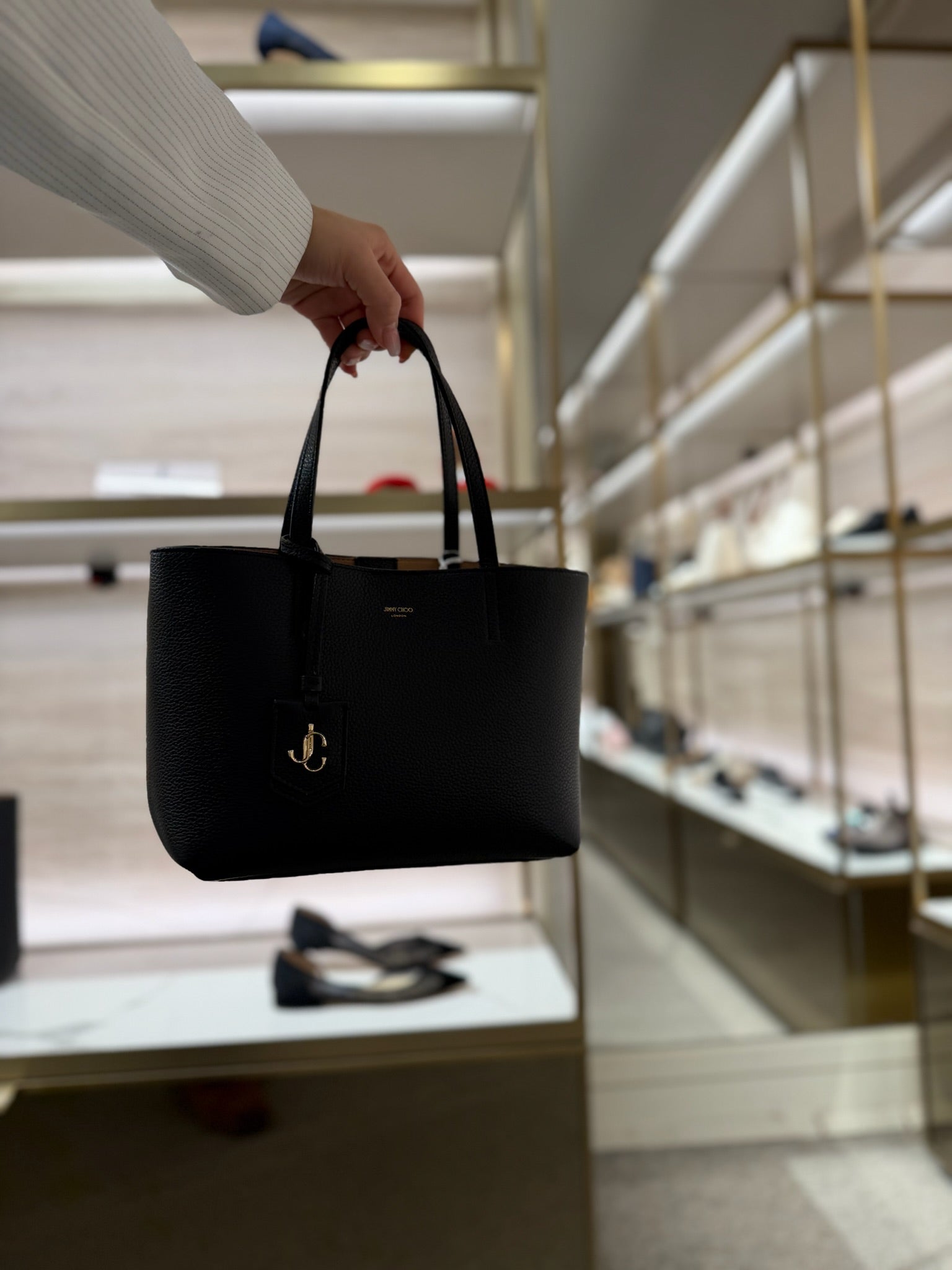 ONine2five Grainy Leather small Tote