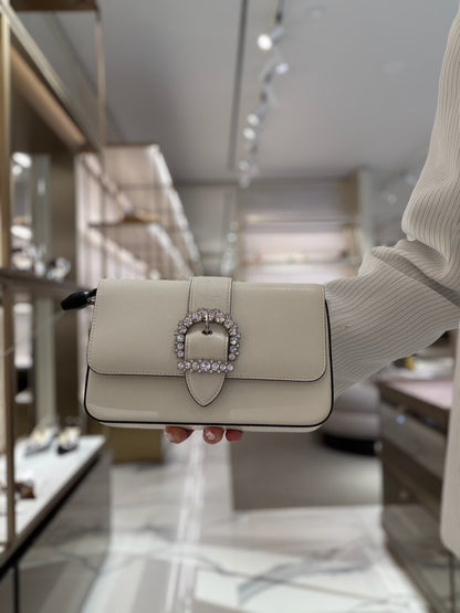 CHERI Leather Crossbody Wallet on Chain