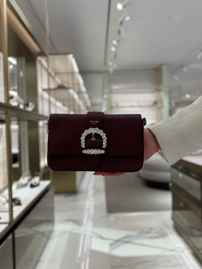 CHERI Leather Crossbody Wallet on Chain