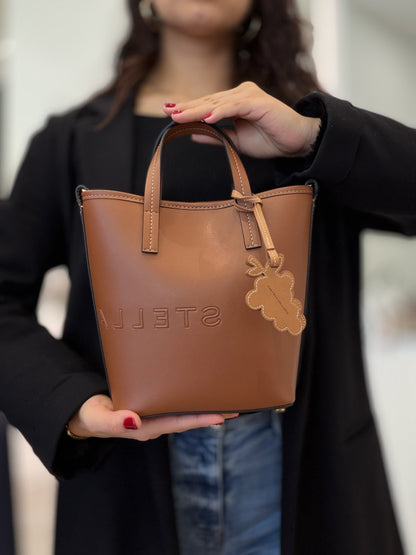 Stella McCartney Mini Logo Tote - Tan
