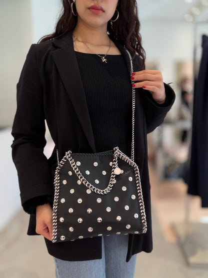 Stella McCartney Falabella Medium Studded - Black
