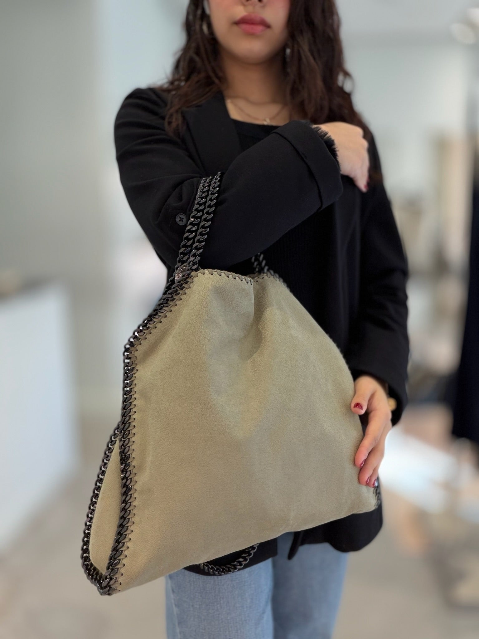 Stella McCartney Falabella Large Tote - Beige