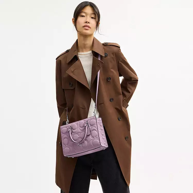 Maggie Small Tote Bag In Signature Leather