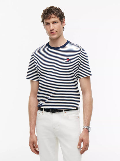 Carbon Navy/Ivory Petal Stripe