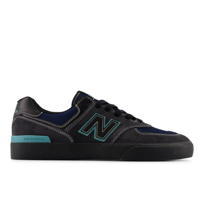 Faded Black With Faded Teal