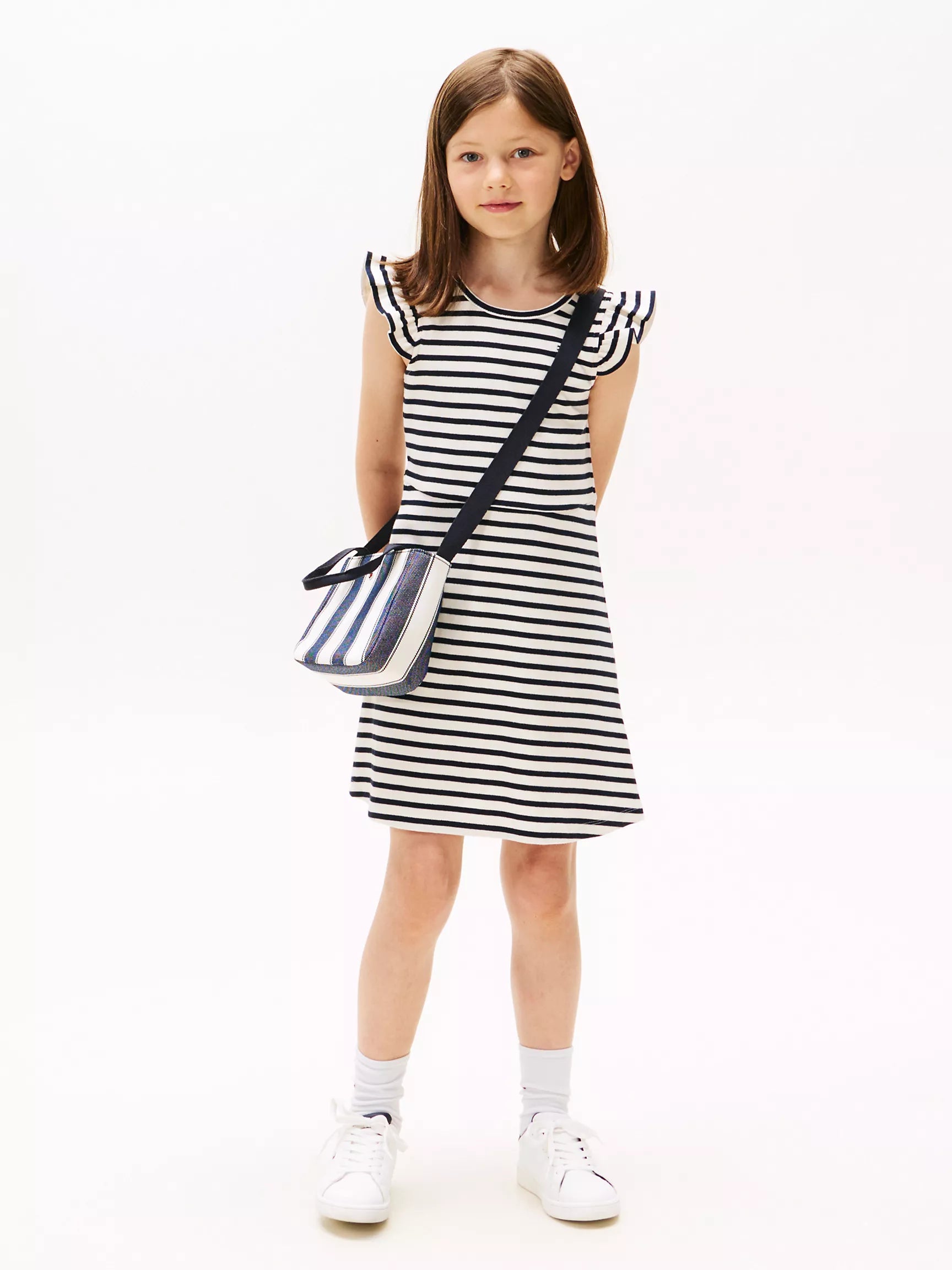 Ivory Navy Stripe