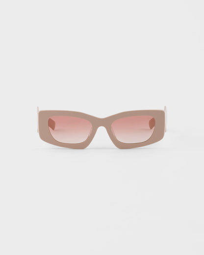 Lentes con degradado rosa empolvado