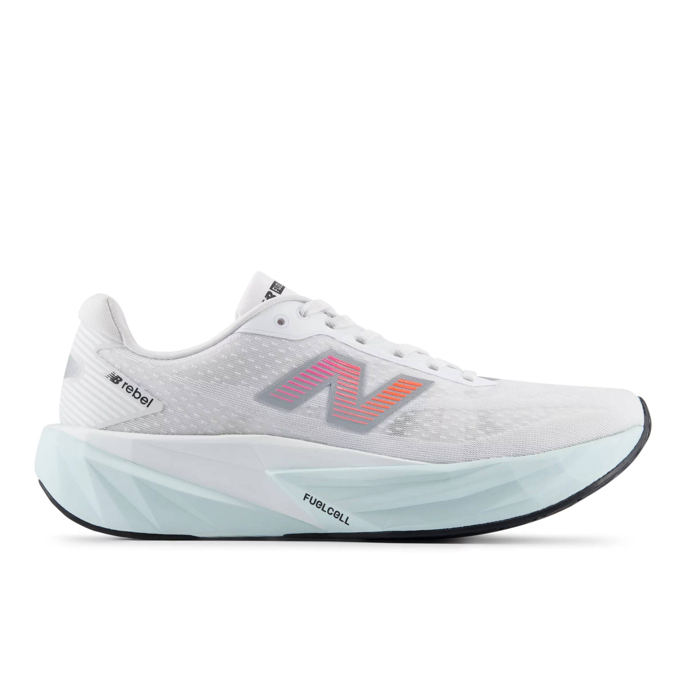 White With Pink Heat And Glint Blue