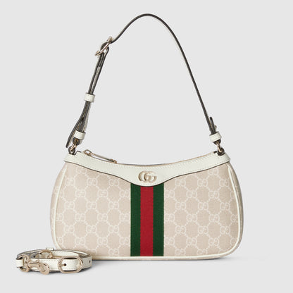 tejido beige y blanco con GG