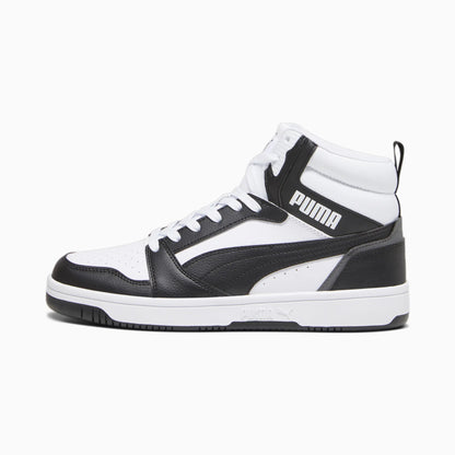 PUMA White-PUMA Black-Shadow Gray-PUMA White