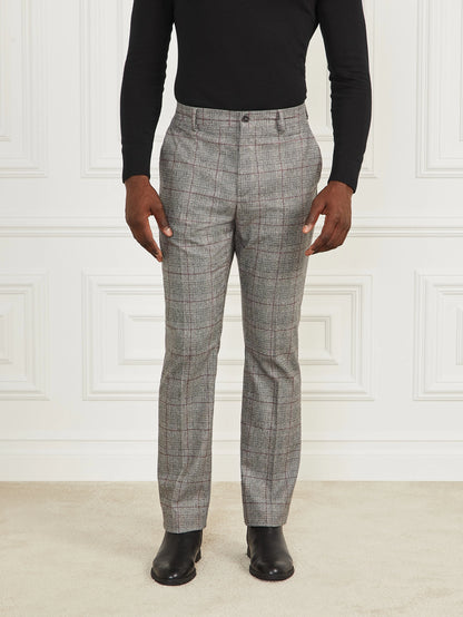 Black/White/Red Check