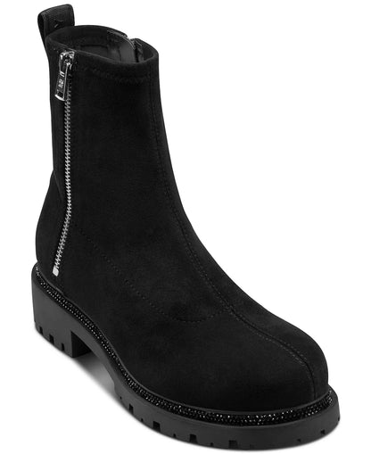 Black suede