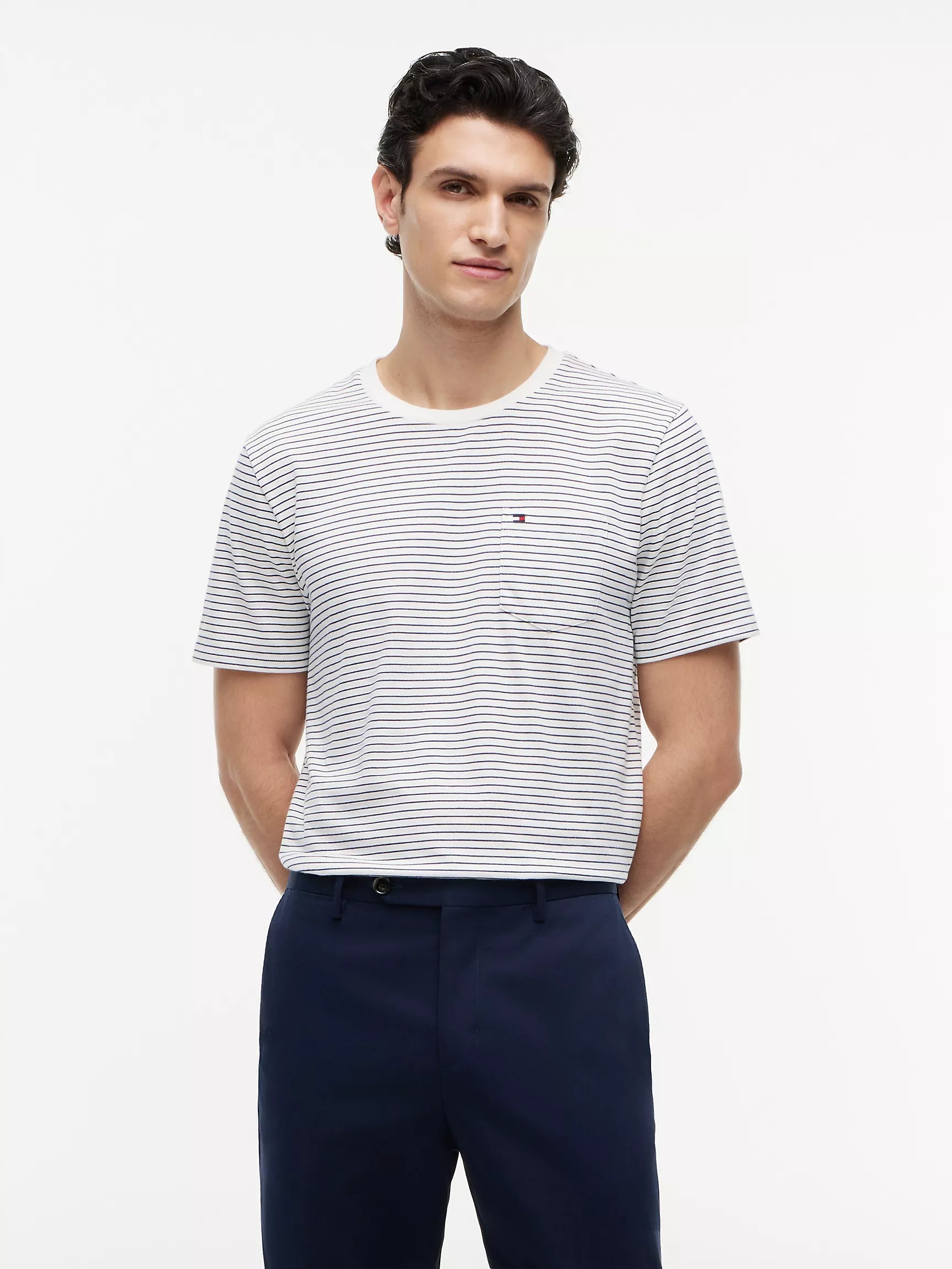 Ivory Silk Stripe