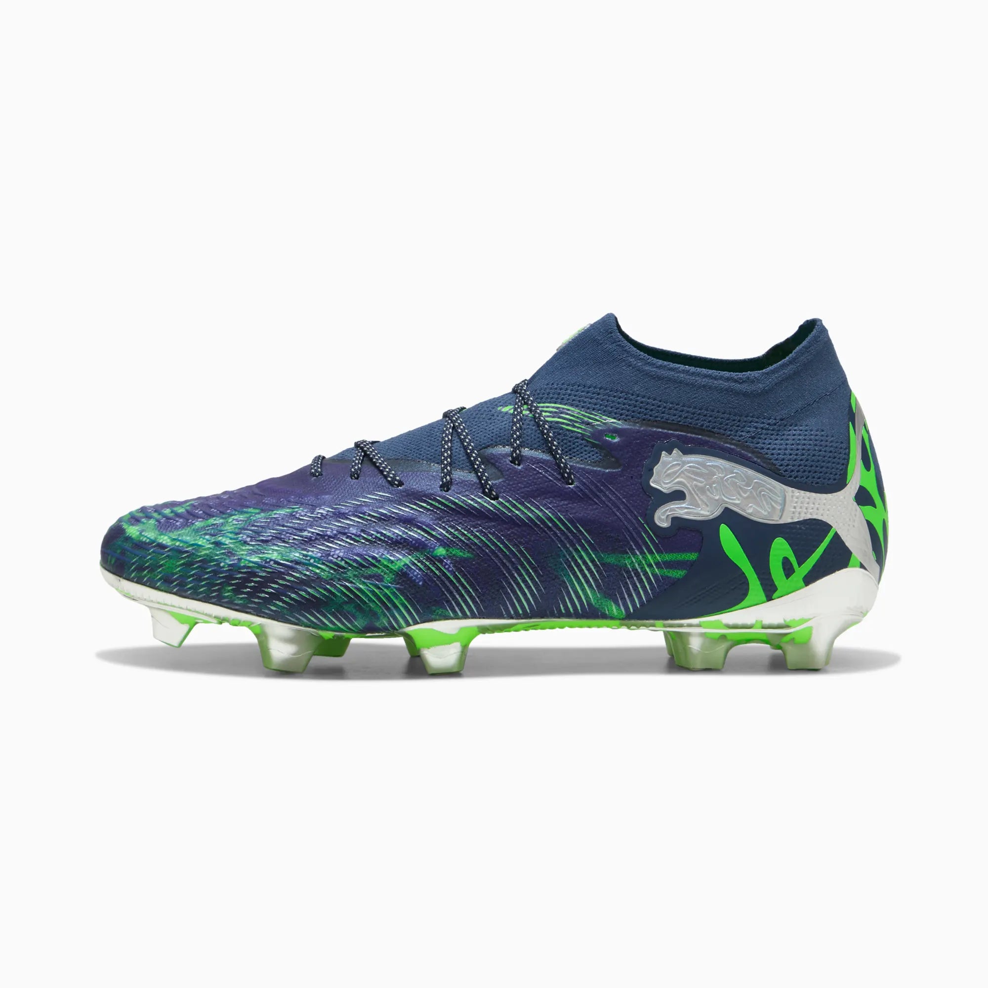 Persian Blue-Vivid Blue-Lapis Lazuli-Green Gecko-PUMA Silver