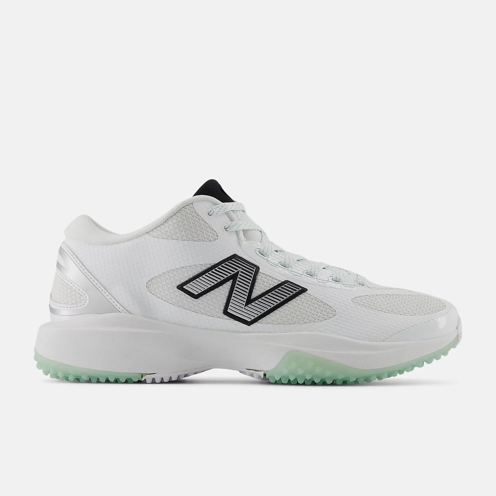Nb White With Black And Silver Metallic