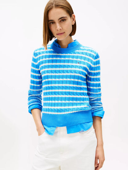 Mesmerizing/ Breezy Blue / Calico Stripe