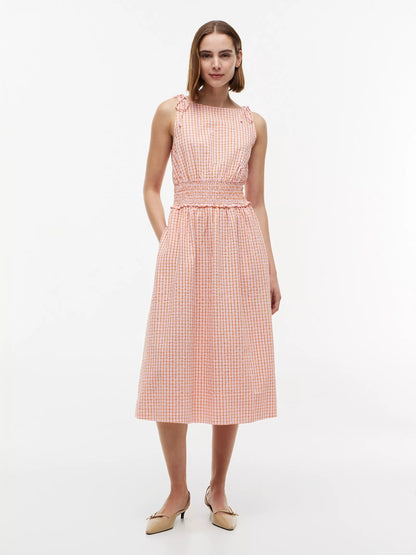 Orange Gingham