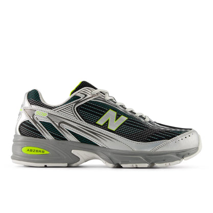 Silver Metallic With Deep End And Alkaline Green