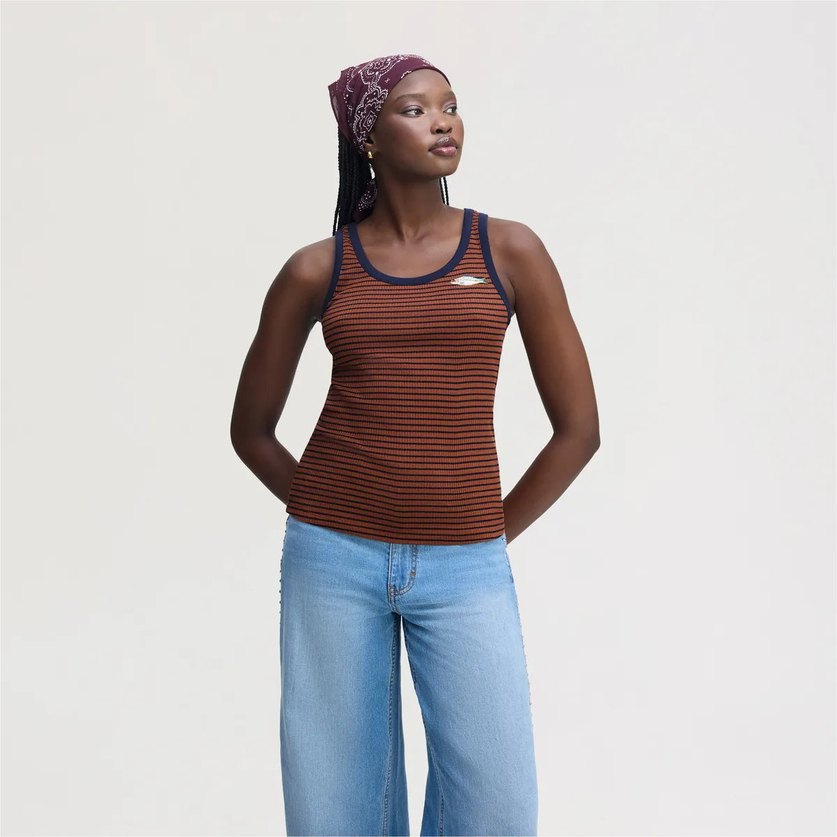 Brown and Navy
