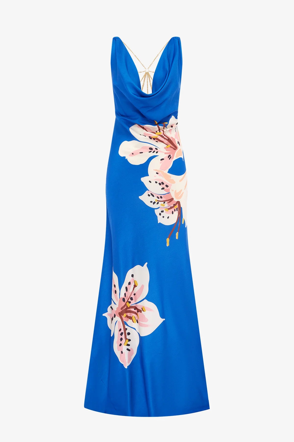 Lily Print in Cobalt