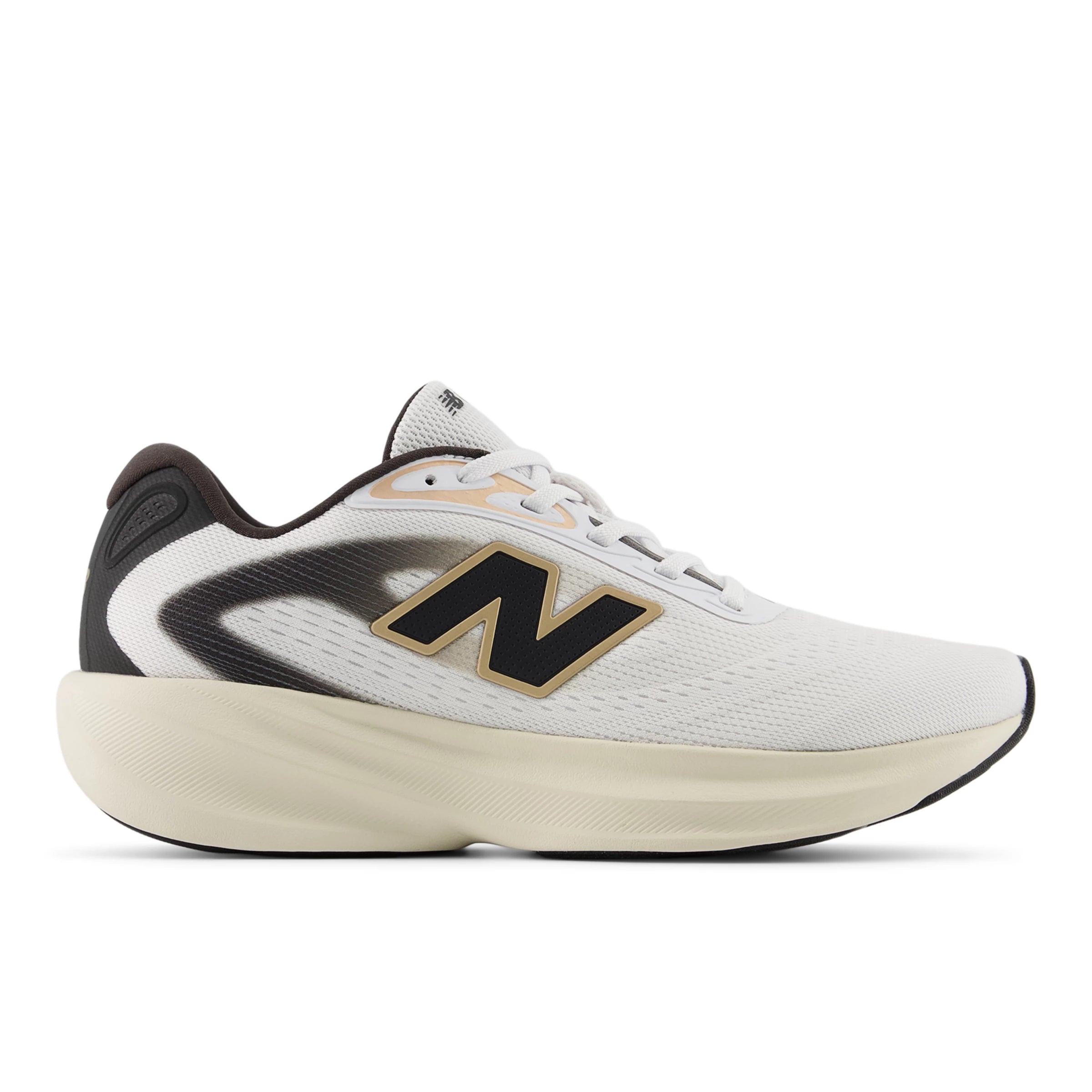 White With Faded Black And Gold Metallic