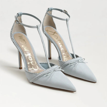 Cape Blue Satin Fabric
