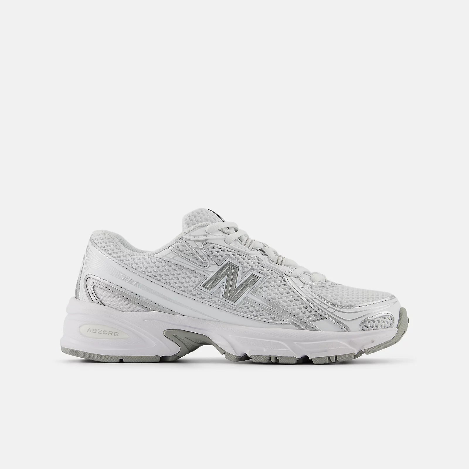 White With Silver Metallic