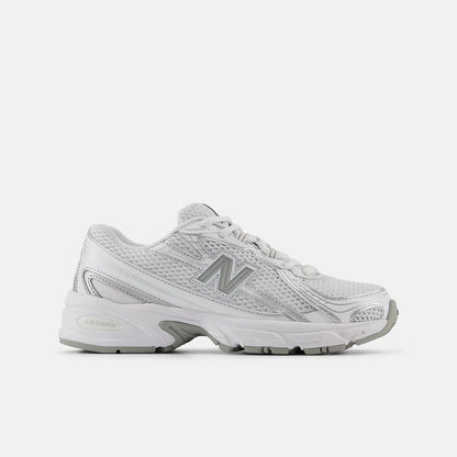 White With Silver Metallic
