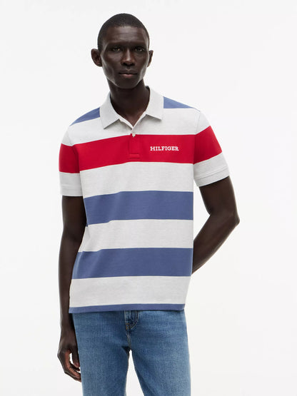 Faded Indigo/Grey Stripe