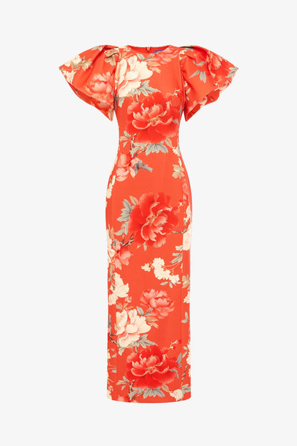 Saffron Peony Print