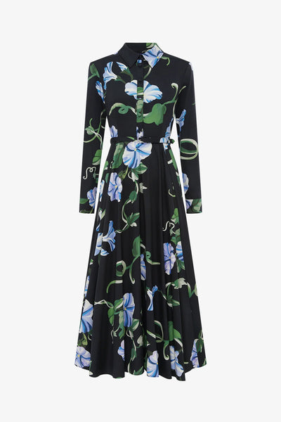 Vine Print in Ebony
