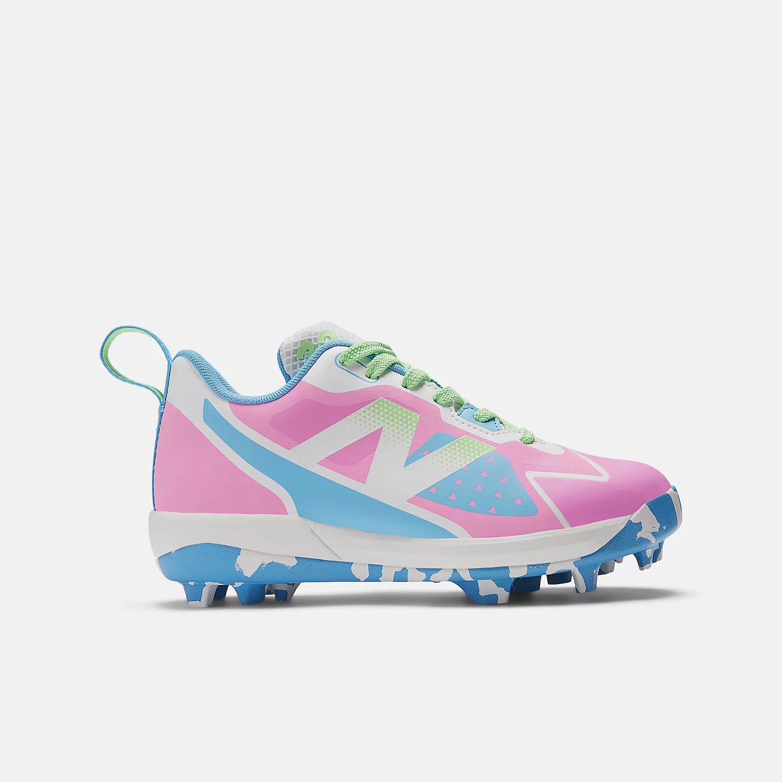 Pink With Vibrant Sky And Vibrant Green