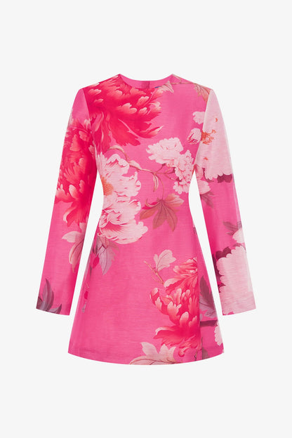 Peony Print in Fuchsia