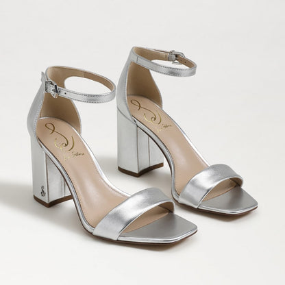 Silver Metallic Leather