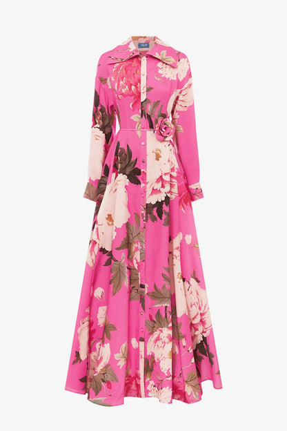 Peony Print in Fuchsia