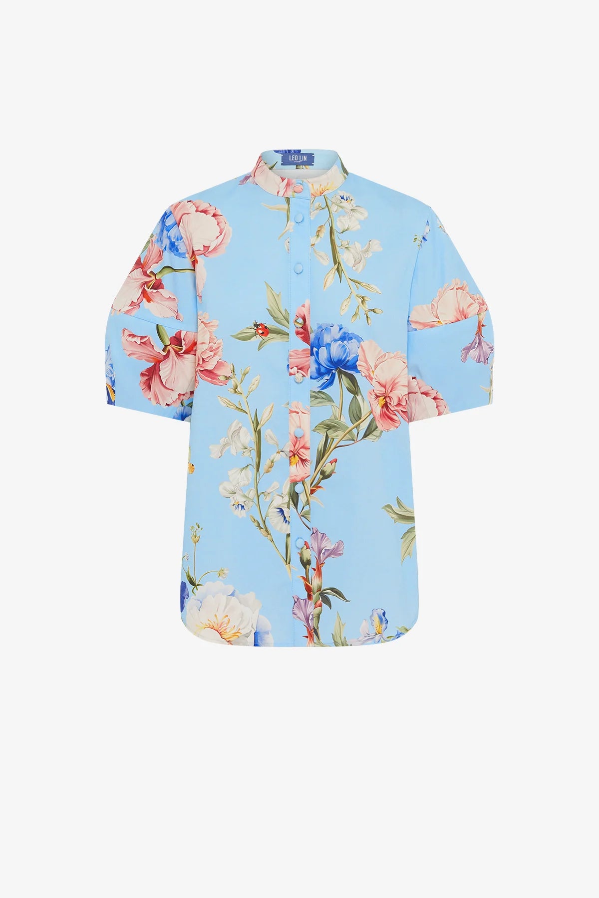 Garden Print in Baby Blue