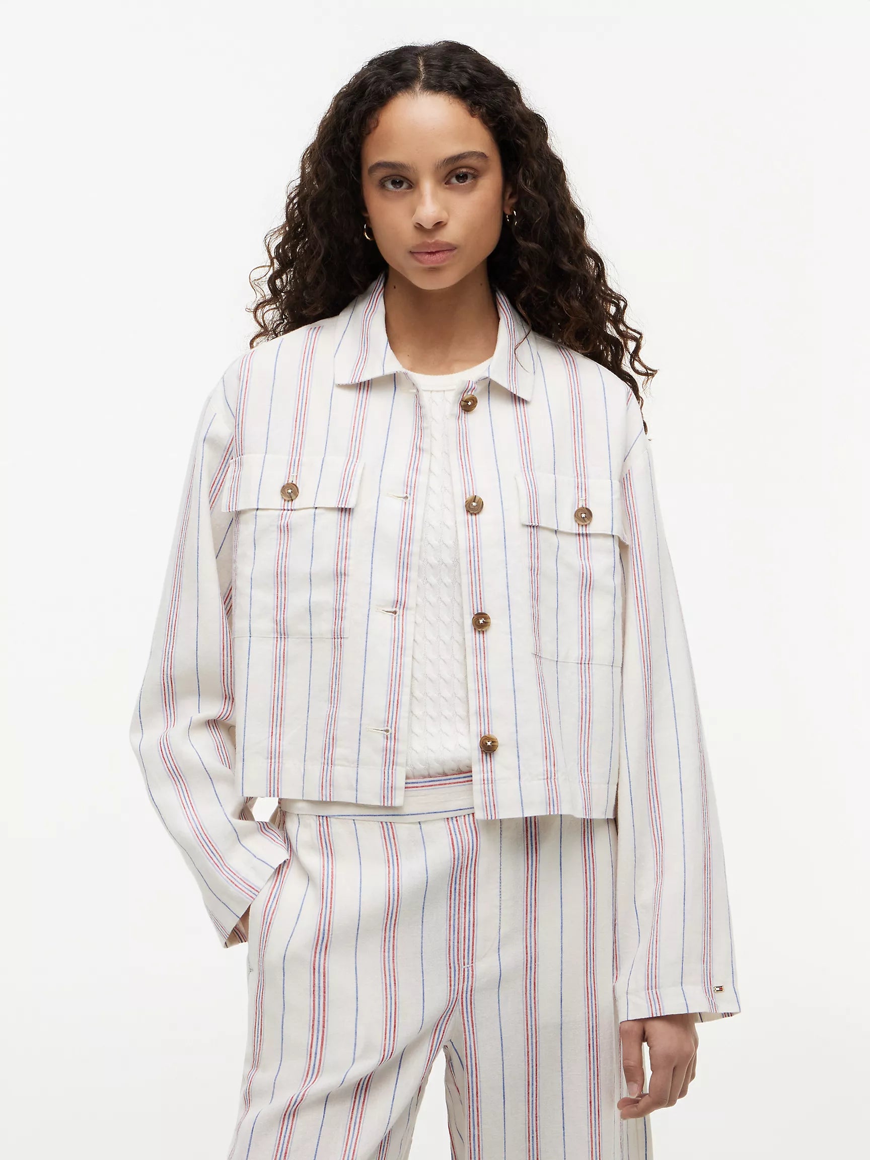 Ecru/Multi Stripe