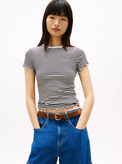 Black / Ecru Stripe